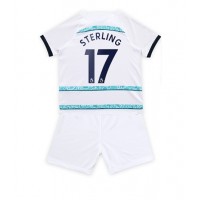 Chelsea Raheem Sterling #17 Fotballklær Bortedraktsett Barn 2022-23 Kortermet (+ korte bukser)